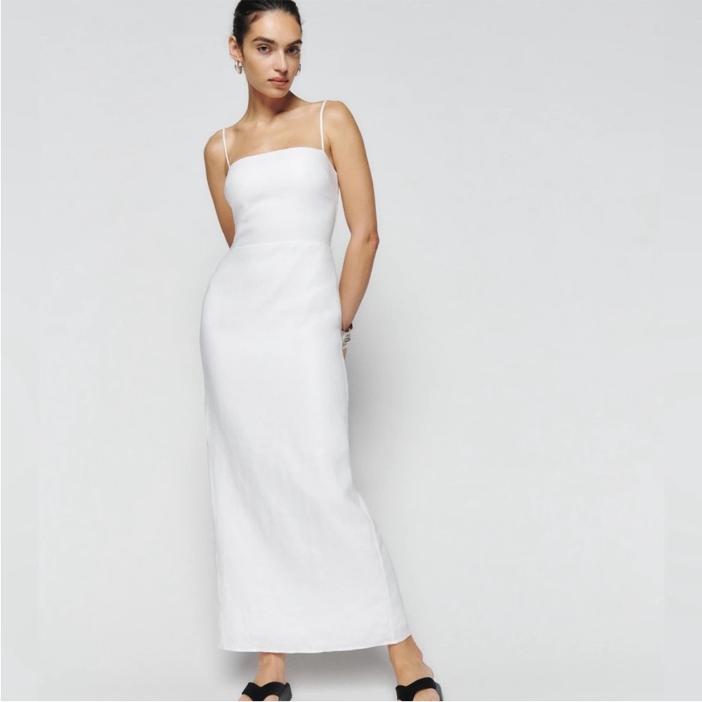 Reformation Frankie Linen Maxi Dress